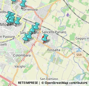 Mappa Via dei Sighicelli, 41122 Modena MO, Italia (2.69308)