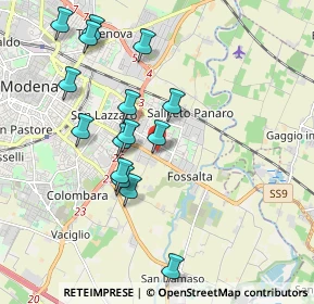 Mappa Via dei Sighicelli, 41122 Modena MO, Italia (1.90867)