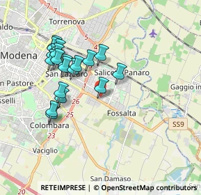 Mappa Via dei Sighicelli, 41122 Modena MO, Italia (1.76211)