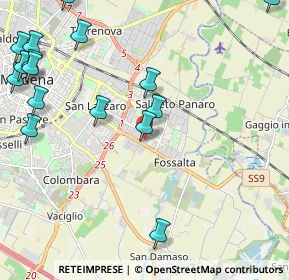 Mappa Via dei Sighicelli, 41122 Modena MO, Italia (2.93688)
