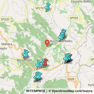 Mappa Strada Statale, 12050 Rocchetta Belbo CN, Italia (2.372)