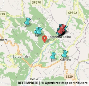 Mappa SS 592, 12050 Rocchetta Belbo CN (1.50455)