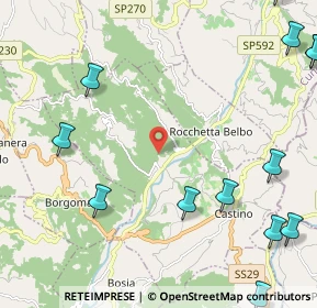 Mappa SS 592, 12050 Rocchetta Belbo CN (3.53625)