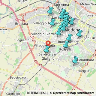 Mappa Via Gregorio Mendel, 41126 Modena MO, Italia (2.291)