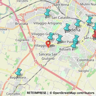Mappa Via Gregorio Mendel, 41126 Modena MO, Italia (2.91333)