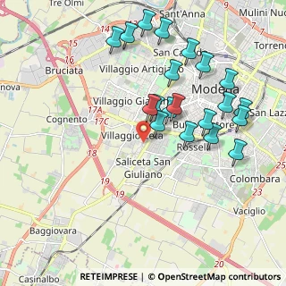 Mappa Via Gregorio Mendel, 41126 Modena MO, Italia (2.078)
