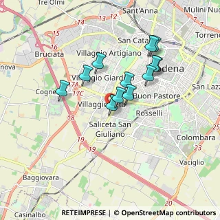 Mappa Via Gregorio Mendel, 41126 Modena MO, Italia (1.4925)