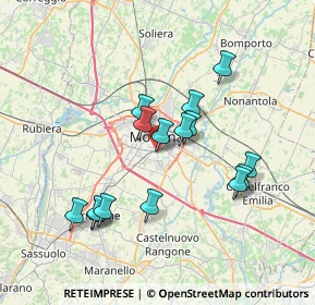 Mappa Strada delle Morane, 41125 Modena MO, Italia (6.636)