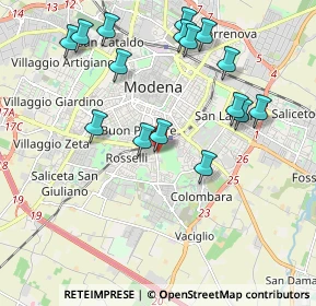 Mappa Strada delle Morane, 41125 Modena MO, Italia (2.1425)