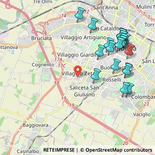 Mappa Traversa a - b - e - f - G. Sagittario, 41126 Modena MO, Italia (2.5805)