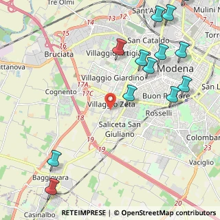 Mappa Traversa a - b - e - f - G. Sagittario, 41126 Modena MO, Italia (2.72154)