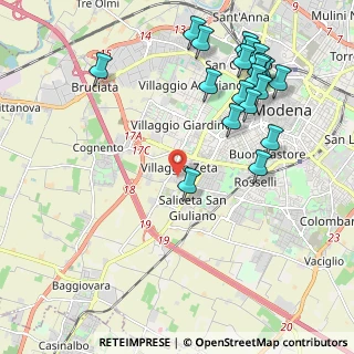 Mappa Traversa a - b - e - f - G. Sagittario, 41126 Modena MO, Italia (2.515)