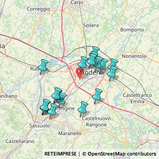 Mappa Traversa a - b - e - f - G. Sagittario, 41126 Modena MO, Italia (6.98111)