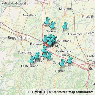 Mappa Traversa a - b - e - f - G. Sagittario, 41126 Modena MO, Italia (9.61722)