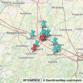 Mappa Traversa a - b - e - f - G. Sagittario, 41126 Modena MO, Italia (7.60462)