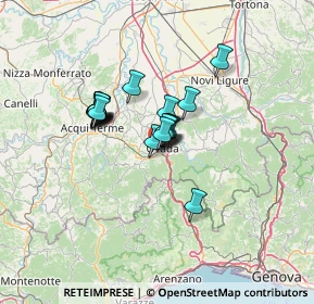 Mappa Ovada FS, 15076 Ovada AL, Italia (9.4745)