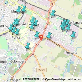 Mappa Via Nuova Estense, 41126 Modena MO, Italia (1.263)