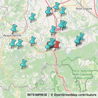 Mappa Viale Stazione Centrale, 15076 Ovada AL, Italia (8.6055)