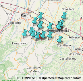 Mappa Via Vittorio Veneto, 42020 Quattro Castella RE, Italia (10.2105)