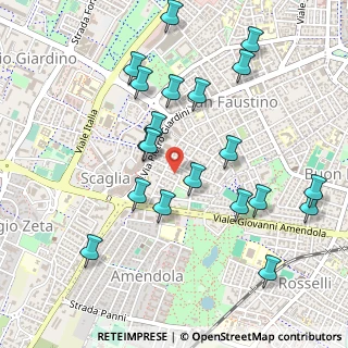 Mappa Via del Guercino, 41124 Modena MO, Italia (0.534)