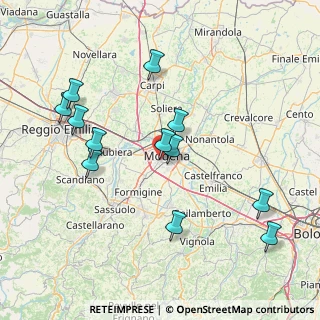 Mappa Via del Guercino, 41124 Modena MO, Italia (16.26833)