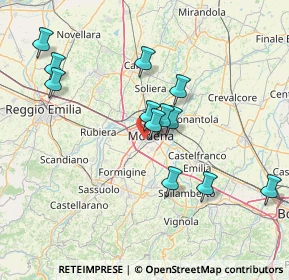 Mappa Via del Guercino, 41124 Modena MO, Italia (14.3125)