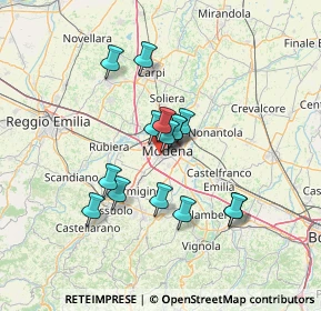 Mappa Via del Guercino, 41124 Modena MO, Italia (10.92867)