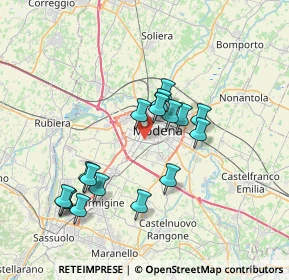 Mappa Via del Guercino, 41124 Modena MO, Italia (6.92882)