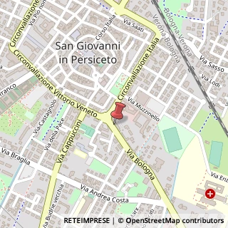 Mappa Via Bologna, 8, 40017 San Giovanni in Persiceto, Bologna (Emilia Romagna)