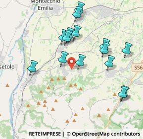 Mappa Via Silvio Pellico, 42020 Quattro Castella RE, Italia (3.94533)