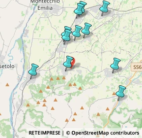 Mappa Via Silvio Pellico, 42020 Quattro Castella RE, Italia (4.25273)