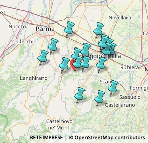 Mappa Via Silvio Pellico, 42020 Quattro Castella RE, Italia (11.72167)