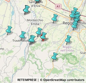 Mappa Via Silvio Pellico, 42020 Quattro Castella RE, Italia (10.123)