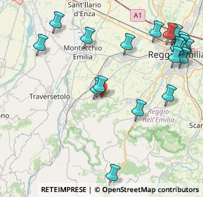 Mappa Via Silvio Pellico, 42020 Quattro Castella RE, Italia (10.715)