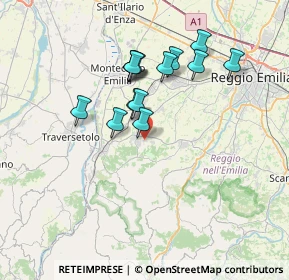 Mappa Via Silvio Pellico, 42020 Quattro Castella RE, Italia (6.125)