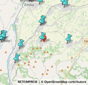 Mappa Via Battisti, 42020 Quattro Castella RE, Italia (6.05813)