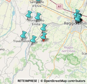 Mappa Via Battisti, 42020 Quattro Castella RE, Italia (11.319)