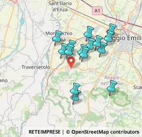 Mappa Via Battisti, 42020 Quattro Castella RE, Italia (6.00667)