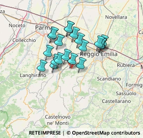Mappa Via Battisti, 42020 Quattro Castella RE, Italia (10.5535)