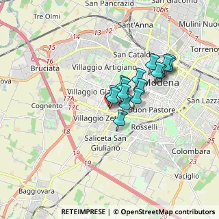 Mappa Via Scaglia Est, 41126 Modena MO, Italia (1.2725)