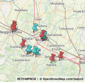 Mappa Via Giuseppe Baraldi, 41124 Modena MO, Italia (13.71857)