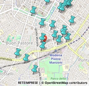 Mappa Via Giuseppe Baraldi, 41124 Modena MO, Italia (0.5605)