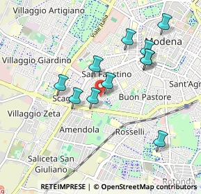 Mappa Via Ippolito Nievo, 41124 Modena MO, Italia (0.87273)