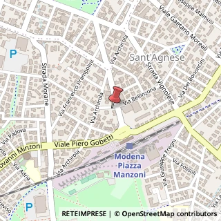 Mappa Via Lodovico Vedriani, 88, 41124 Modena, Modena (Emilia Romagna)