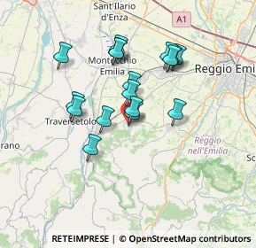 Mappa Via A. Allegri, 42020 Quattro Castella RE, Italia (5.91588)