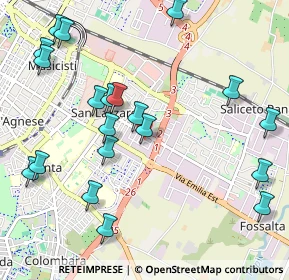 Mappa Via Luigi Cherubini, 41122 Modena MO, Italia (1.2245)