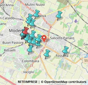 Mappa Via Luigi Cherubini, 41122 Modena MO, Italia (1.735)