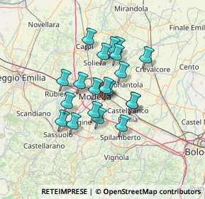 Mappa Via Luigi Cherubini, 41122 Modena MO, Italia (10.18)