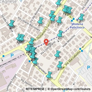 Mappa Via Costrignano, 41124 Modena MO, Italia (0.15)