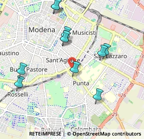 Mappa Via Costrignano, 41124 Modena MO, Italia (1.03909)